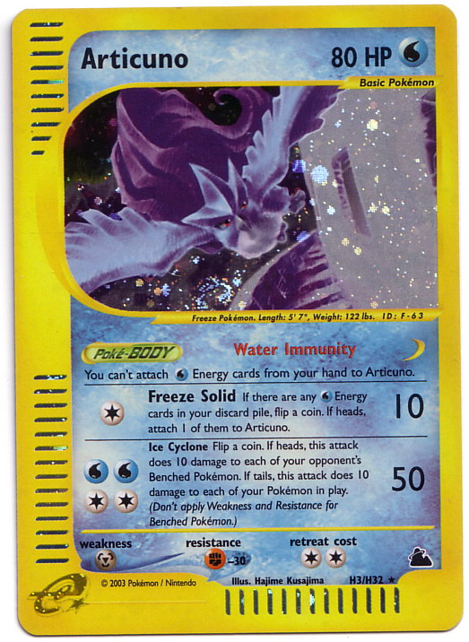 Carta pokemon articuno