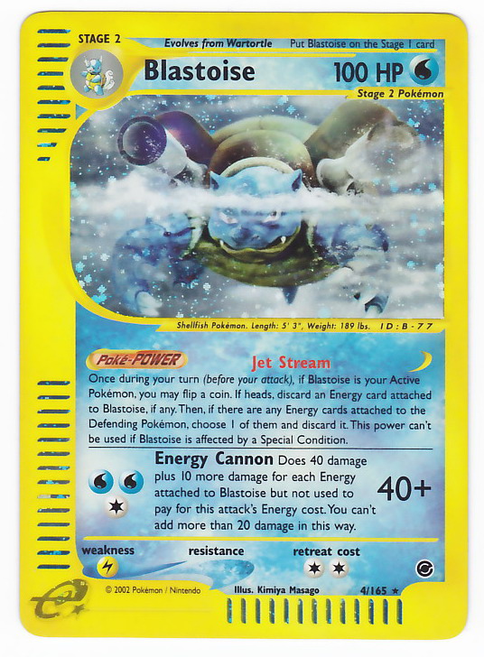 Carta pokemon blastoise