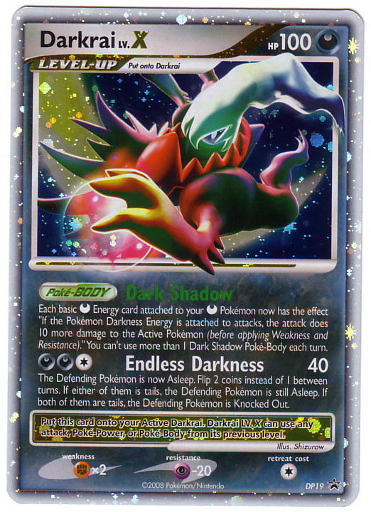 Carta pokemon darkrai livello x
