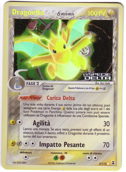 Carta pokemon dragonite