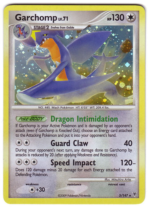 Carta pokemon garchomp