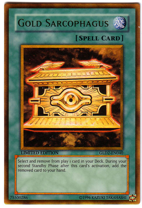 yu gi oh sarcofago d'oro