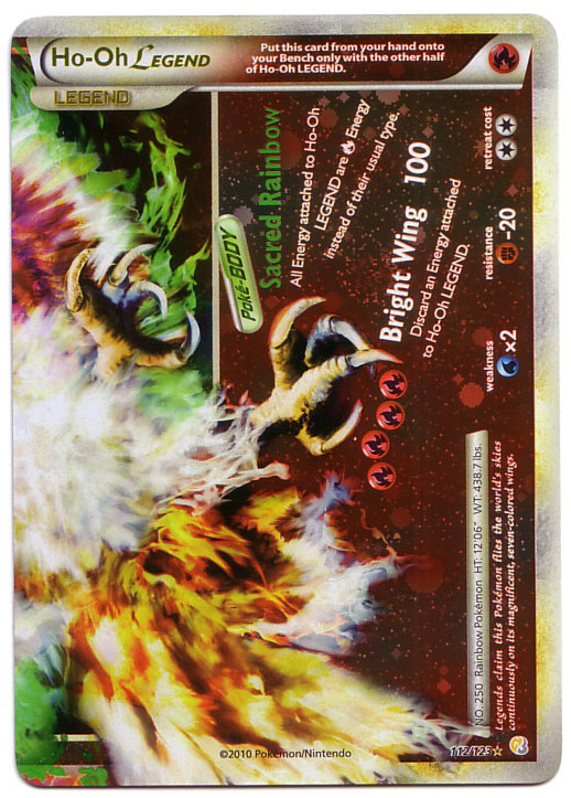 Carta pokemon ho-oh leggenda
