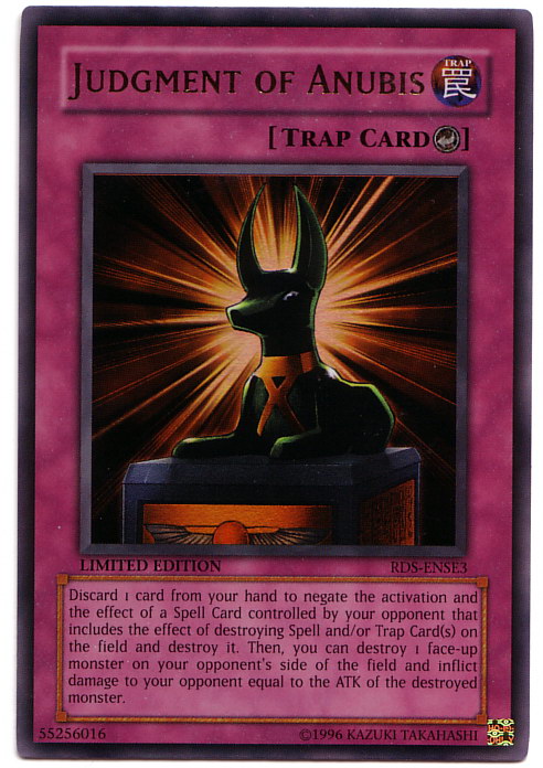 Carta di yu.gi.oh. la fine di anubis