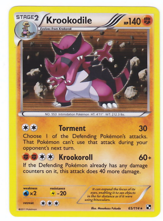 Carta pokemon krookodile