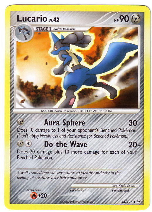 carte pokemon lucario msn cards