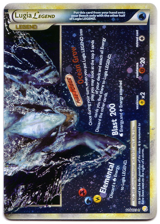Carta pokemon lugia leggenda