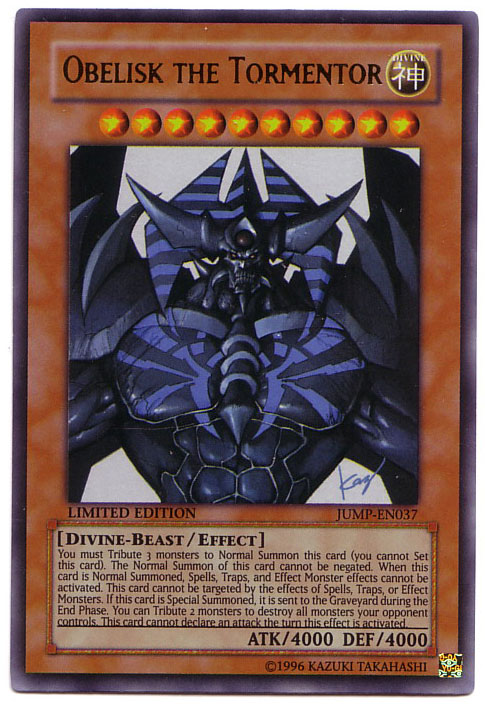 Carta yu gi oh obelisco del tiranno