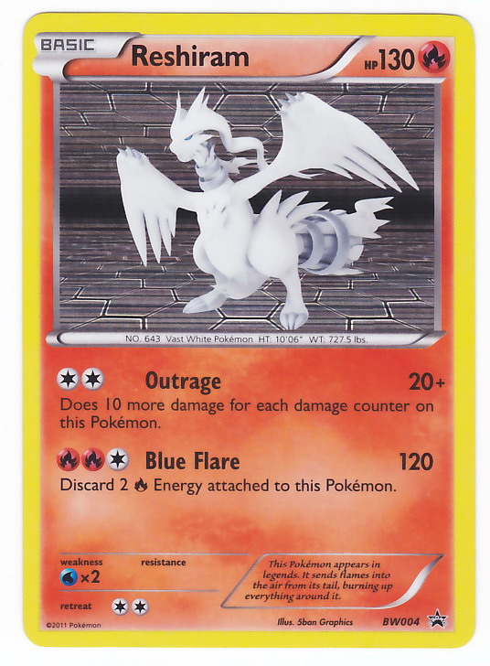Carta pokemon reshiram ultra