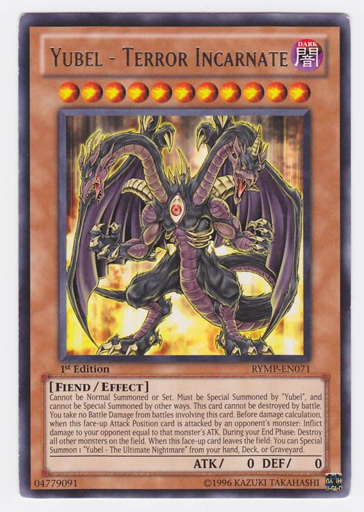 Carta yu-gi-oh yubel incubo