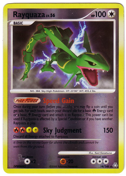 Carta pokemon rayquaza italiano