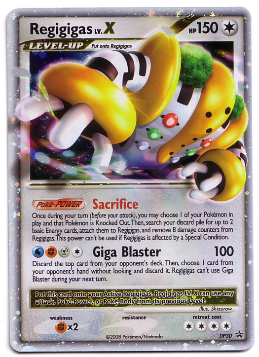 Carta pokemon regigigas ex