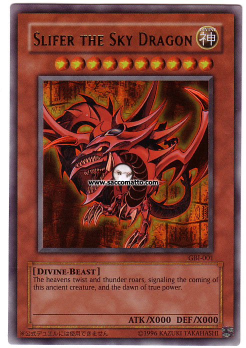Carta yu gi oh slifer drago del cielo