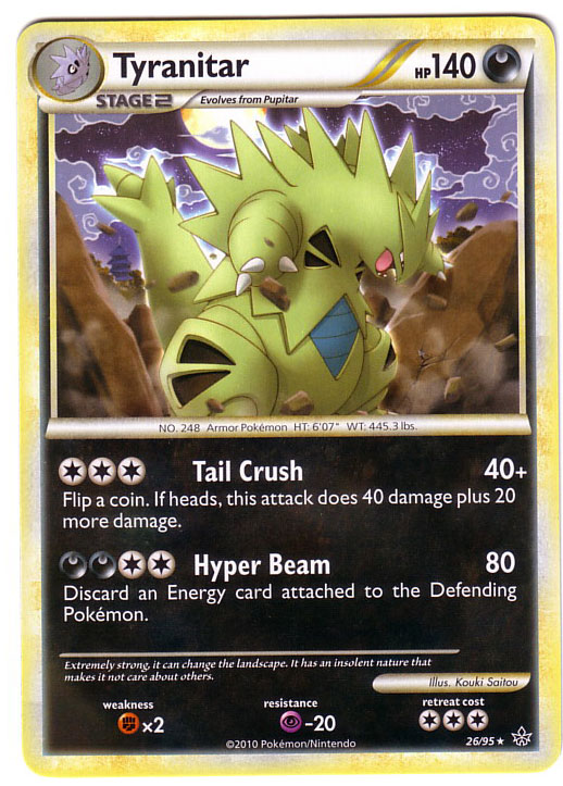 Carta pokemon tyranitar