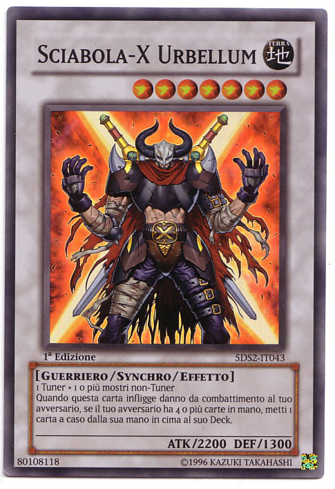 Carte yu gi oh deck sciabola x